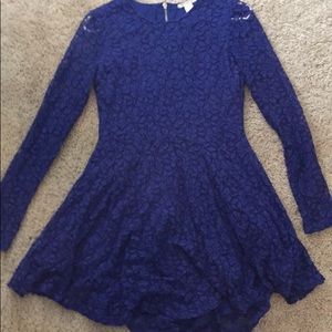 H&M blue lace dress